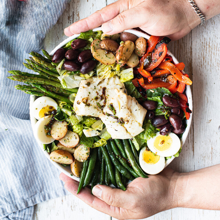 Niçoise Salad recipe with Olive Oil Poached Cod