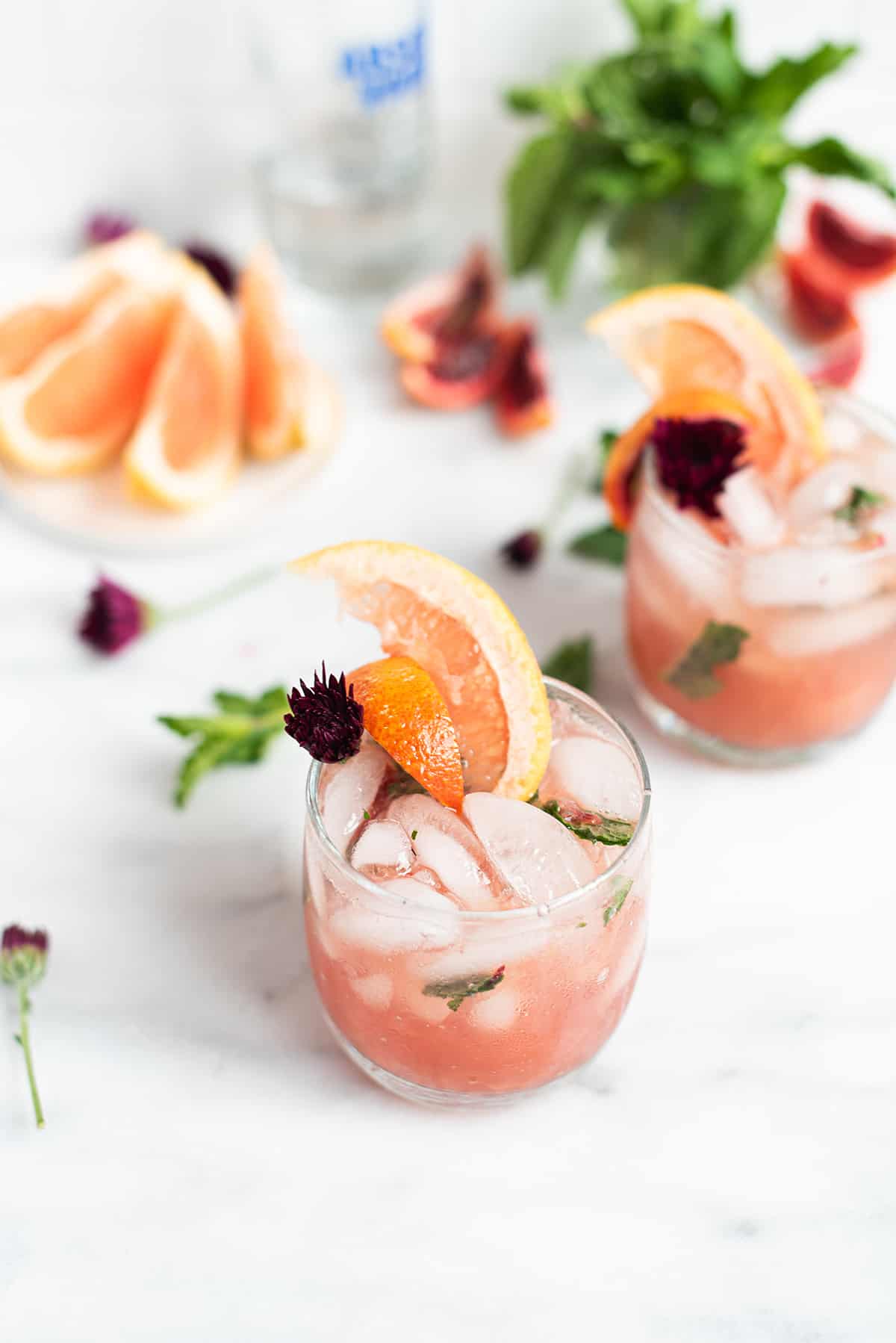 pink grapefruit sangria cocktail | superman cooks