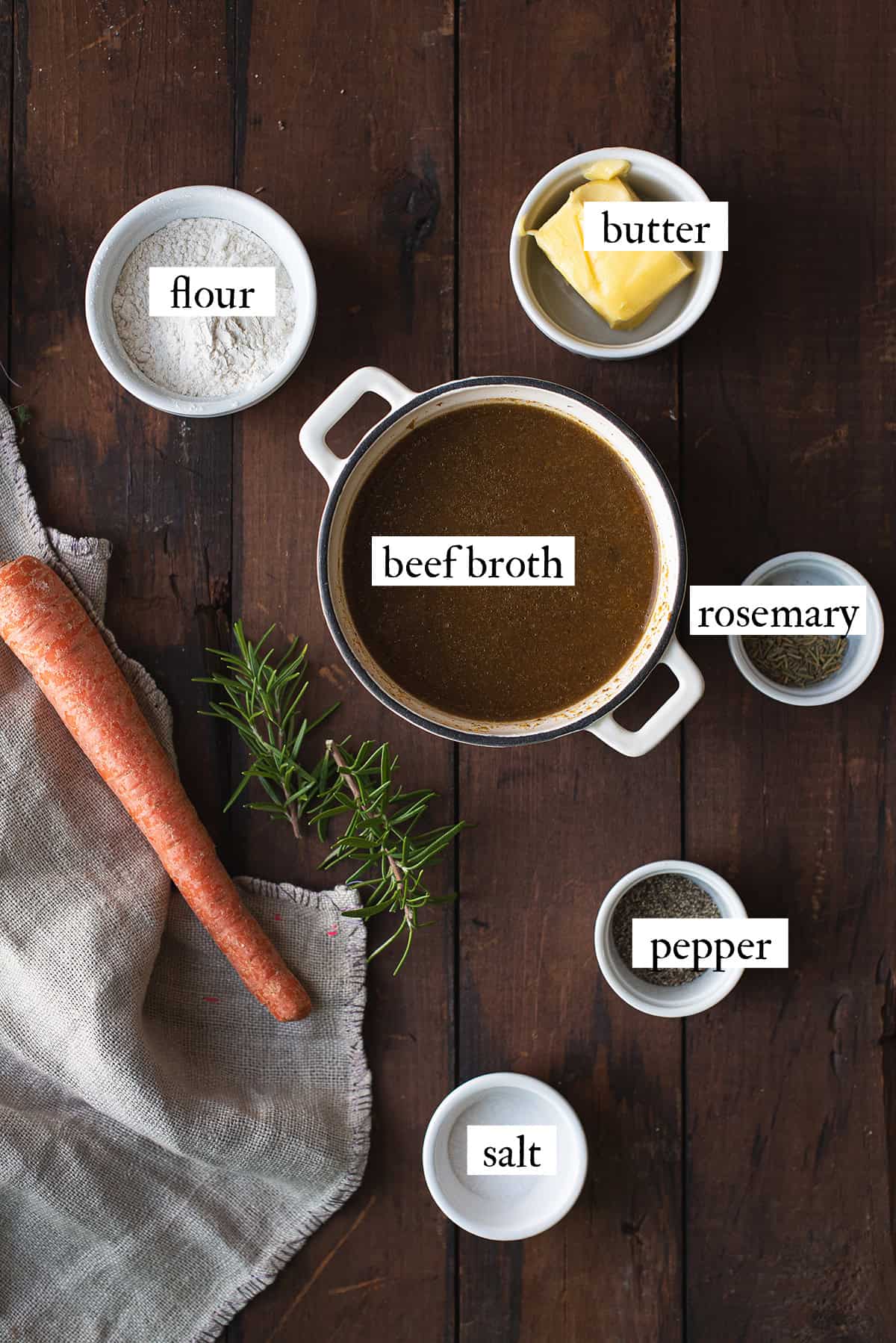 Homemade Beef Gravy Ingredients