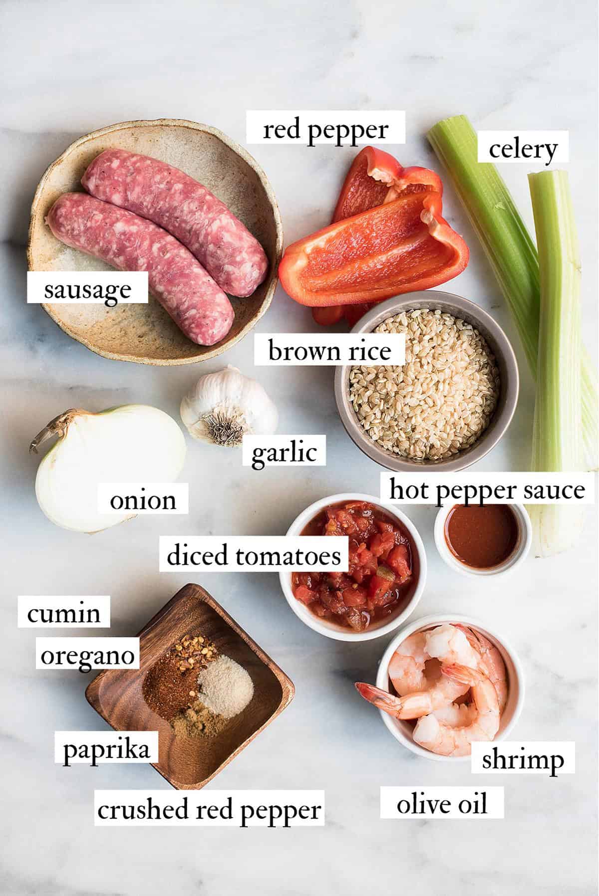 creole style shrimp jambalaya ingredients