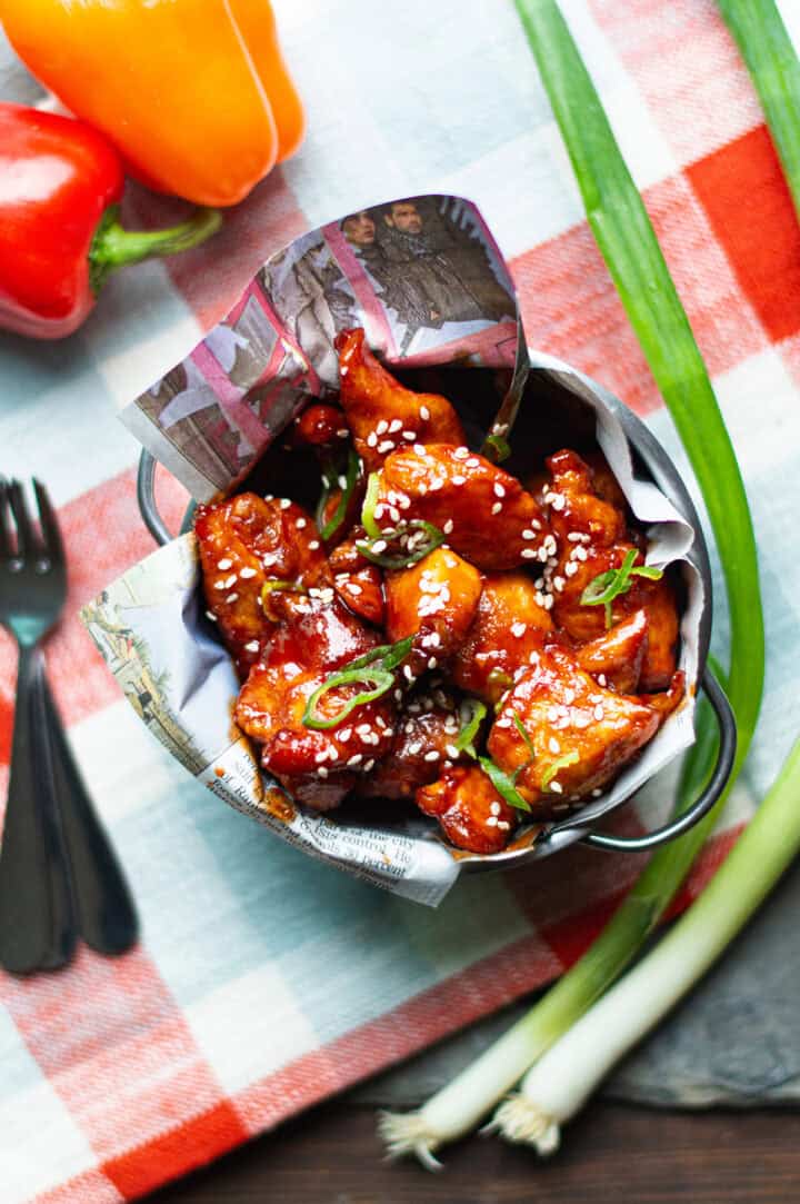 spicy korean boneless chicken wings | superman cooks