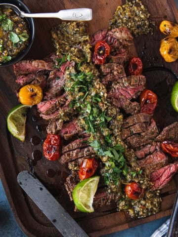Skirt Steak Tomatillo Chimichurri Featured