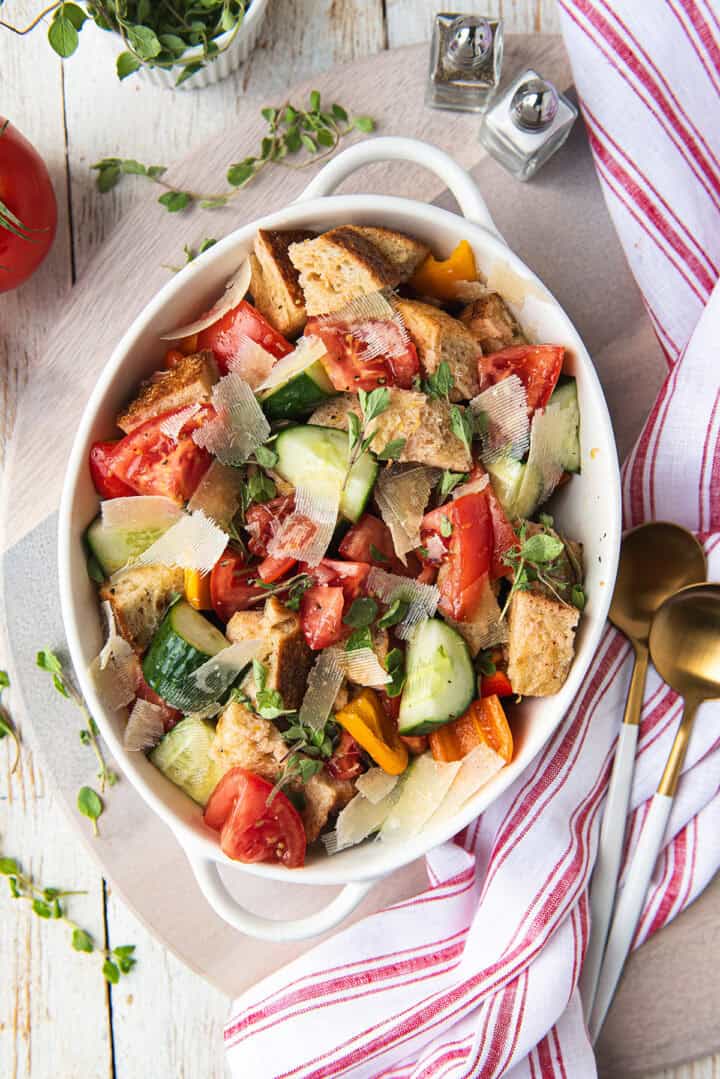 Panzanella Salad Finished