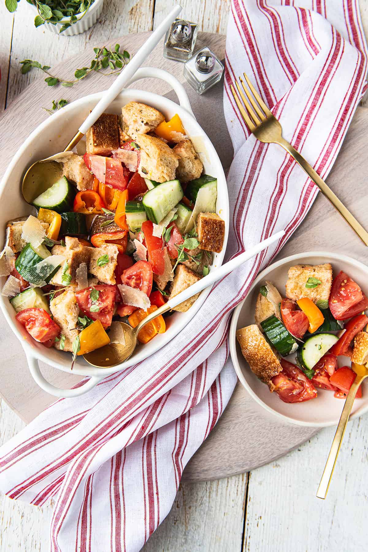 Panzanella Salad Styled